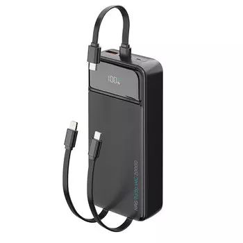 Внешний аккумулятор Deppa NRG Turbo V4C 20000mAh 22.5W/LED дисплей (33689) (черный)