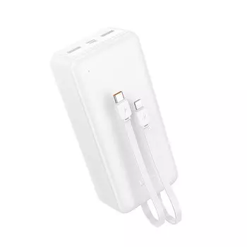 Внешний аккумулятор Hoco J118A Speed energy 20000mAh 2хUSB/Type-C/MicroUSB/кабель Lightning 8 pin + Type-C (белый)