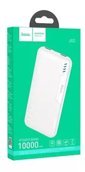 Внешний аккумулятор Hoco J82 Easylink 10000mAh USB/MicroUSB/Type-C/2хUSB (белый)