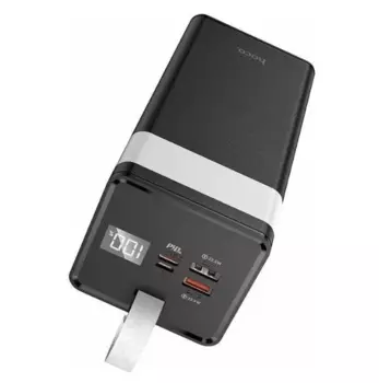 Внешний аккумулятор Hoco J86 40000mAh Micro USB/2xType-C/2xUSB/LED-фонарик (черный)