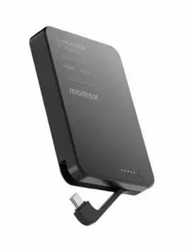 Внешний аккумулятор Momax 1-Power F.Pass+ MagSafe 10000mAh 30W (черный) (IP158)