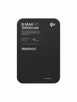 Внешний аккумулятор Momax Q.MAG X1 MagSafe 10000mAh 15W (черный) (IP117AD)