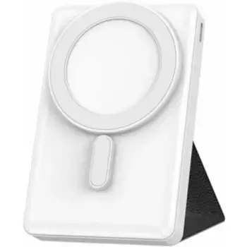 Внешний аккумулятор WiWU JC-20 MagSafe 10000mAh с подставкой (белый)