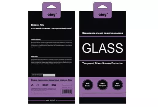 Защитное стекло Ainy 9H 0.33mm для Samsung Galaxy A3 (2016) SM-A310 (прозрачное антибликовое)