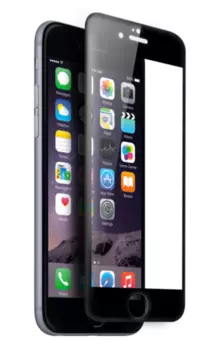 Защитное стекло AIWO (Full) 9H 0.33mm для Apple iPhone 6/6S (матовое) антибликовое цветное черное