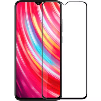 Защитное стекло Glass PRO (Full Cover) для Xiaomi Redmi Note 8 цветное (черная рамка)