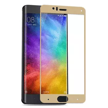 Защитное стекло Glass PRO (Full) Screen для Xiaomi Mi6 цветное (золотая рамка)