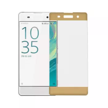 Защитное стекло Glass PRO (Full) Screen для Sony Xperia XA (F3111/F311) цветное (золотая рамка)