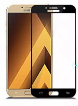 Защитное стекло Glass PRO (Full) Screen для Samsung A7 (2017) (SM-A720) цветное (черная рамка)