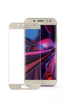 Защитное стекло Glass PRO (Full) Screen для Samsung A3 (2017) (SM-A320) цветное (золотая рамка)
