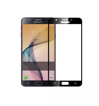 Защитное стекло Glass PRO (Full) Screen для Samsung Galaxy J7 Prime G610 цветное (черная рамка)