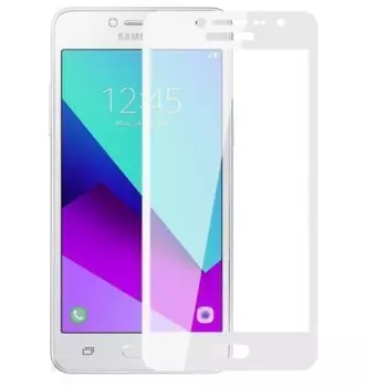 Защитное стекло Glass PRO (Full) Screen для Samsung Galaxy J2 Prime (SM-G532) цветное (белая рамка)