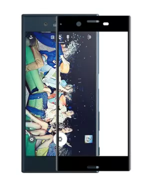 Защитное стекло InterStep Full Screen Cover для Sony Xperia X Compact (F5321) цветное (черна рамка)