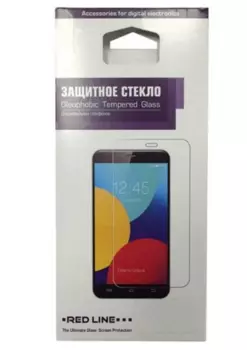 Защитное стекло Red Line Oleophobic Tempered Glass (Full) для LG K10 (2017) цветное (черная рамка)