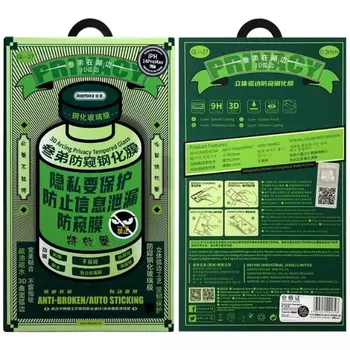 Защитное стекло Remax Privacy Tempered Glass 3D 9H для Apple iPhone 14 Pro Max цветное (черный)