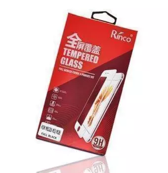 Защитное стекло Rinco (Full) Screen для Samsung Galaxy A3 (2017) SM-A320 (голубая рамка)