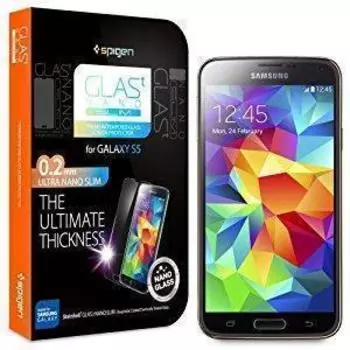 Защитное стекло Spigen SGP10841 GLAS.tR SLIM Privacy для Samsung Galaxy S5 (прозрачное антибликовое)