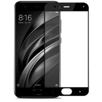 Защитное стекло Tempered Glass (Full) Screen для Xiaomi Mi6 цветное (черная рамка)