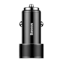 Автомобильное зарядное устройство Baseus Small Screw Dual-USB Quick Car Charger 36W (Чёрный)