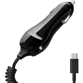 Автомобильное зарядное устройство Deppa 22132 (Type-C) 2.1A, 120 см (черный)