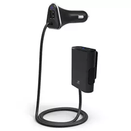 Автомобильное зарядное устройство Momax Car Charger With USB Extension Hub 4 USB 9.6A (UC6) (silver)