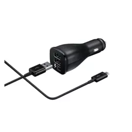 Автомобильное зарядное устройство Samsung (18W) 2000mA (USB) + кабель (microUSB 2.0) 150 см (black)