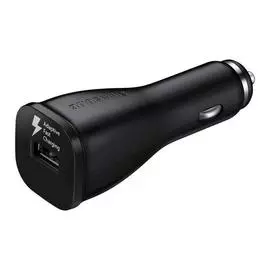 Автомобильное зарядное устройство Samsung Fastcharger 15W (USB) кабель (microUSB) 150см (черный)