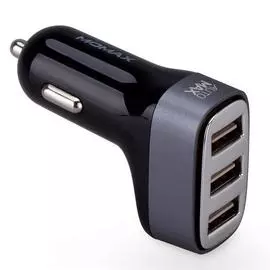 Автомобильный блок питания Momax Elite Type-C Car Charger 5V/5.4A 2 USB (UC5T) (черный)