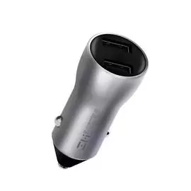 Автомобильный блок питания Xiaomi ZMI Digital Display Car Charger 2xUSB 3A (Silver) AP621