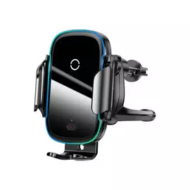 Автомобильный держатель Baseus Light Electric Holder Wireless Charger 15W (WXHW03-01) (черный)