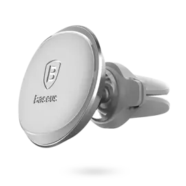 Автомобильный держатель Baseus Privity Series Pro Air Outlet Magnetic Bracket (SUMQ-PROS) серебристый