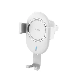 Автомобильный держатель Hoco (CW17) Sage In-Car Wireless Fast Charger (белый)
