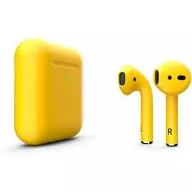 Беспроводная гарнитура Apple AirPods 2 Wireless (Matte Yellow)