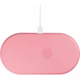 Беспроводное зарядное устройство AirPower USB Type-C 3 в1 Wireless Charger 2A пластик (розовый)