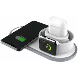 Беспроводное зарядное устройство Earldom 3 в1 Wireless Charger (ET-WC9) 10W пластик (белый)