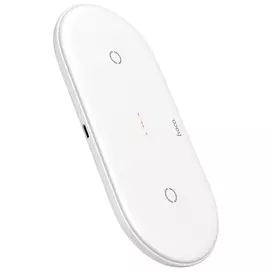 Беспроводное зарядное устройство Hoco (CW23) Dual Wireless Fast Charger (белый)