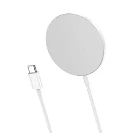 Беспроводное зарядное устройство Hoco (CW29) Magnetic MagSafe Wireless Fast Charger (белый)