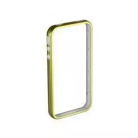 Чехол-бампер для Apple iPhone 4/4S металлический (салатовый)