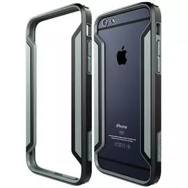 Чехол-бампер Nillkin Slim Border Series для Apple iPhone 6/6S (пластик-резина) (black/gray)
