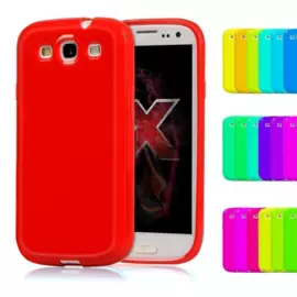 Чехол-бампер Protective ABS + Silicone для Samsung Galaxy S3 / S3 Duos / S3 Neo (красный)