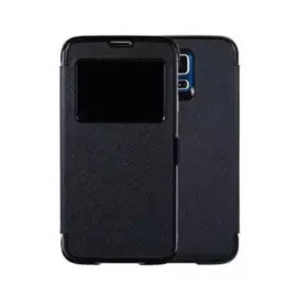 Чехол-книжка AnyMode View Flip Case Jewel Saffiano Pattern для Samsung Galaxy S5 (черный)