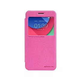 Чехол-книжка Armor Case для Lenovo P780 искусственная кожа/силикон с окном (pink)