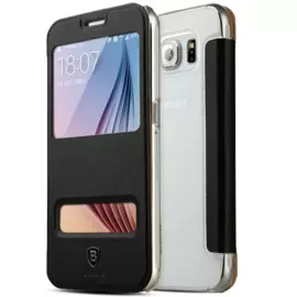 Чехол-книжка Baseus Mile для Samsung Galaxy S6 G920F поликарбонат (черный)