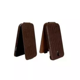 Чехол-книжка Borofone Leather Case для Samsung Galaxy S4 натуральная кожа (коричневый крокодил)