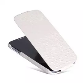 Чехол-книжка Borofone Leather Case для Samsung Galaxy S4 натуральная кожа (белый крокодил)