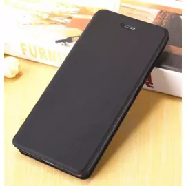 Чехол-книжка Flip Case для Xiaomi Redmi 4X искусственная кожа, силикон, магнитный (черный)