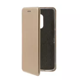 Чехол-книжка Flip Case для Xiaomi Redmi 4X искусственная кожа, силикон, магнитный (золотой)