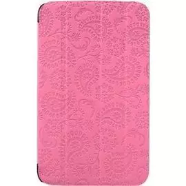 Чехол-книжка Gissar Paisley для Samsung Galaxy Tab 3 7.0 (SM-T210/SM-T211) натуральная кожа( розовый)
