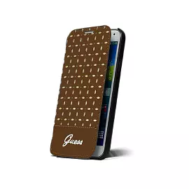 Чехол-книжка Guess Gianina Book для Samsung Galaxy S5 натуральная кожа (brown)