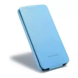 Чехол-книжка iHug Lychee для HTC One M7 натуральная кожа (голубой)